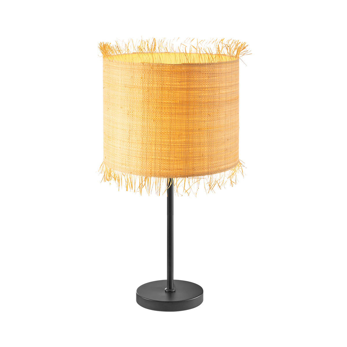 Table lamp 1L - grass + metal - natural