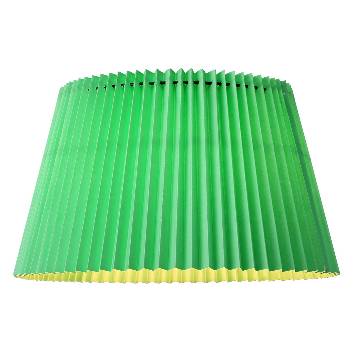 Lampshade - metal + paper - green