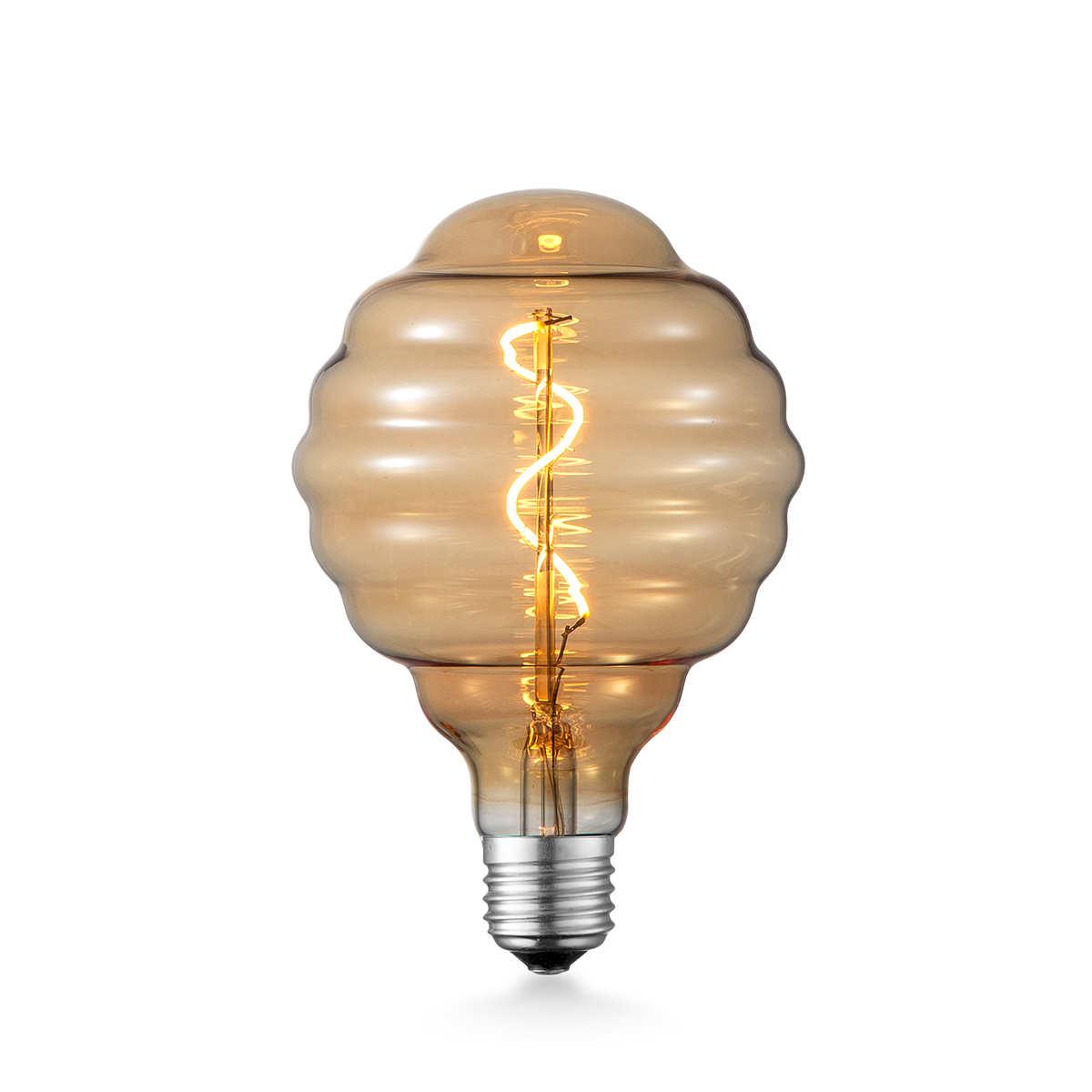 LED Bulb Single Spiral filament - special amber