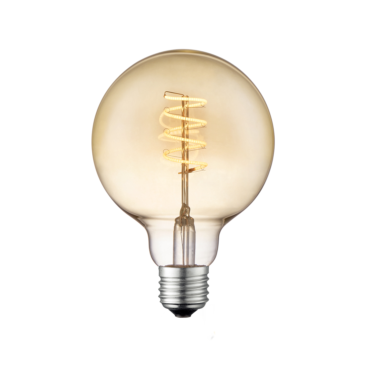 LED Bulb Spiral filament - G95 amber