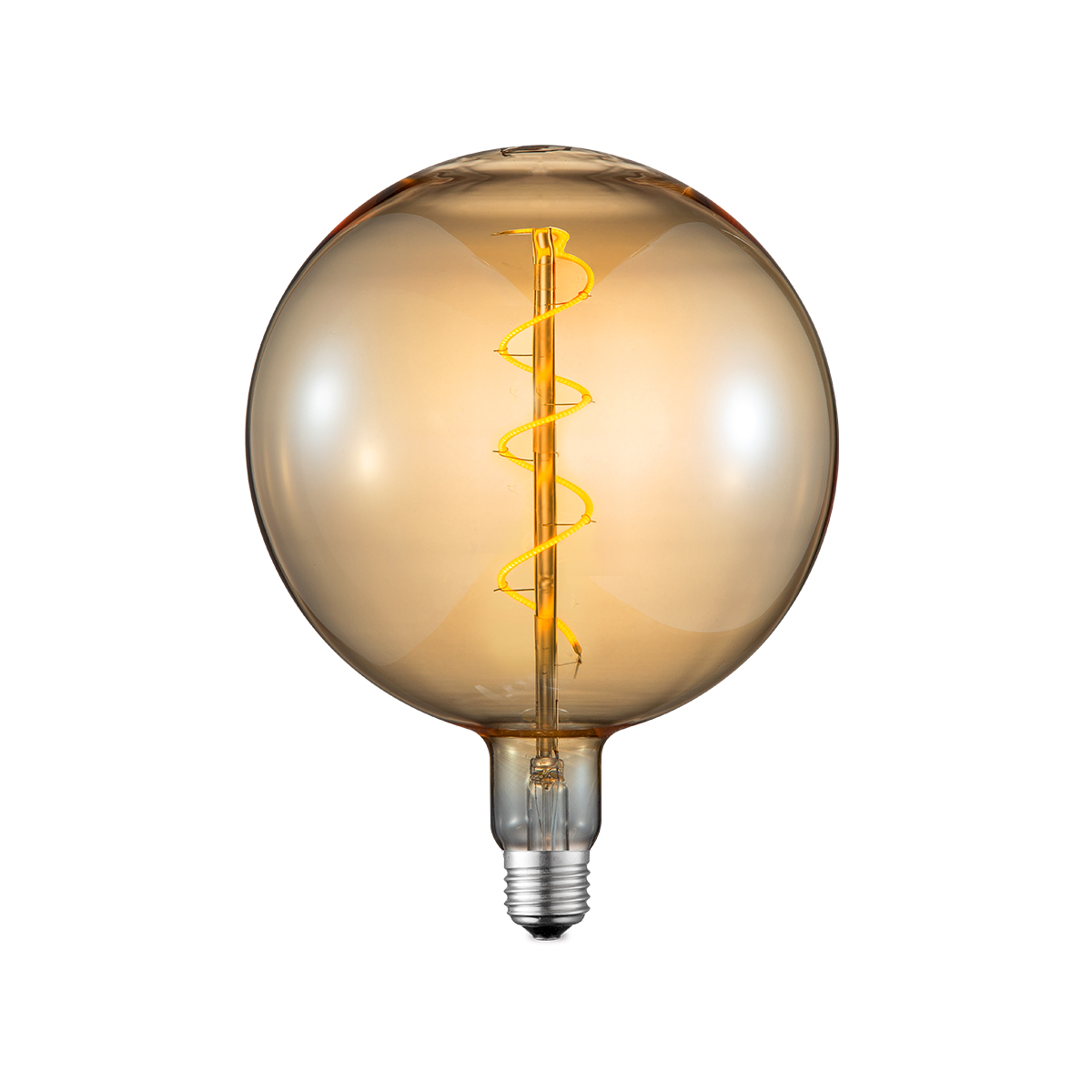 LED Bulb Spiral filament - G180 amber