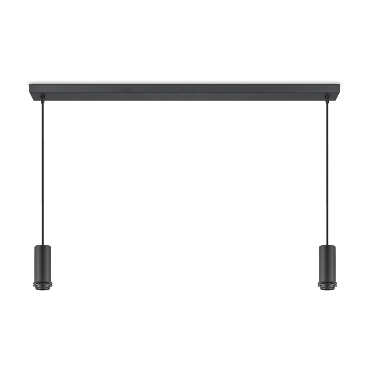 Pendant lamp 2L - sand black