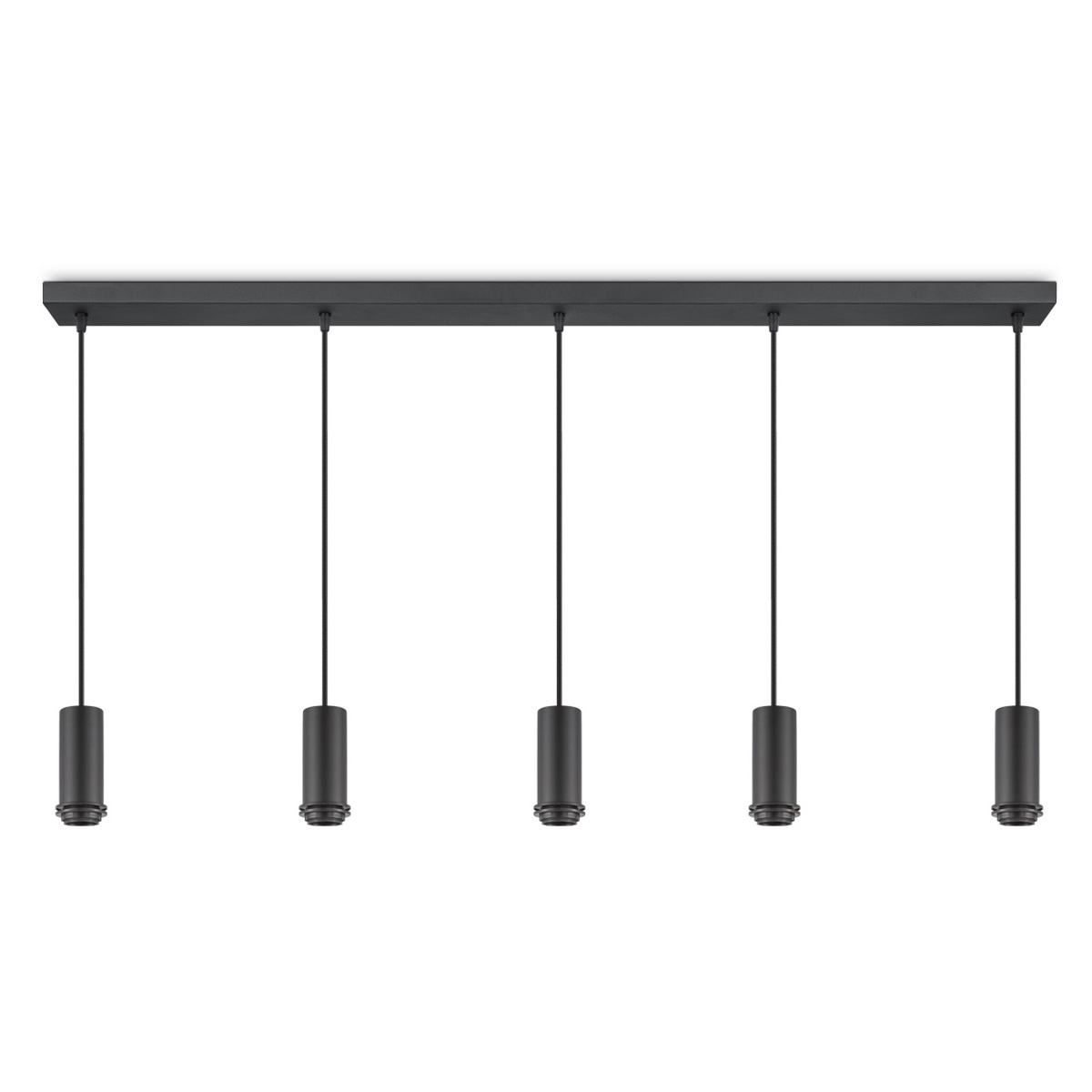 Pendant lamp 5L - sand black