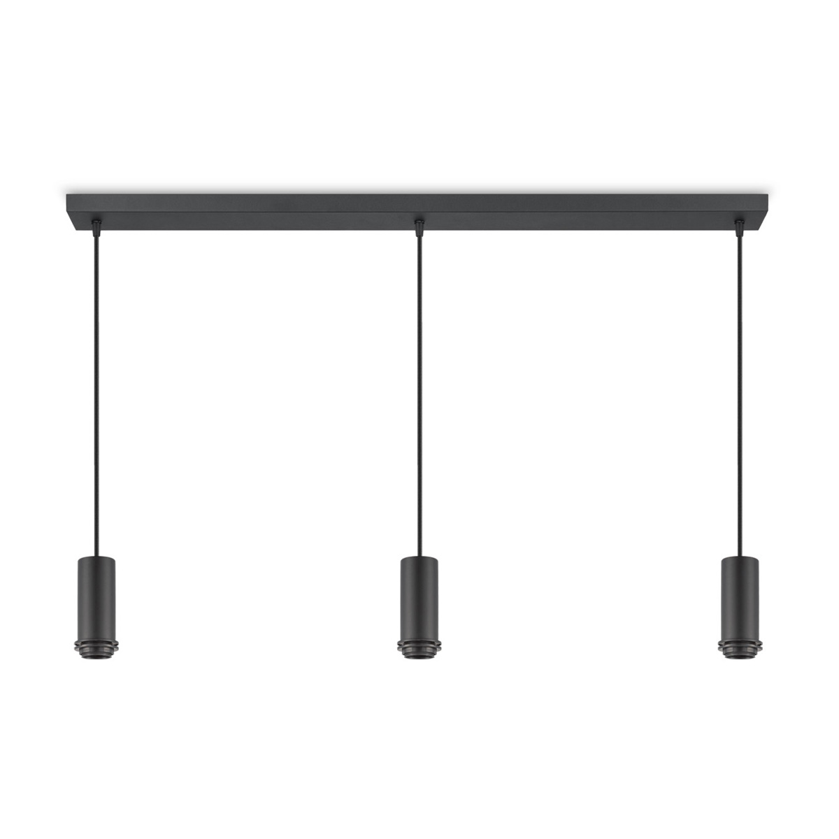 Pendant lamp 3L - sand black