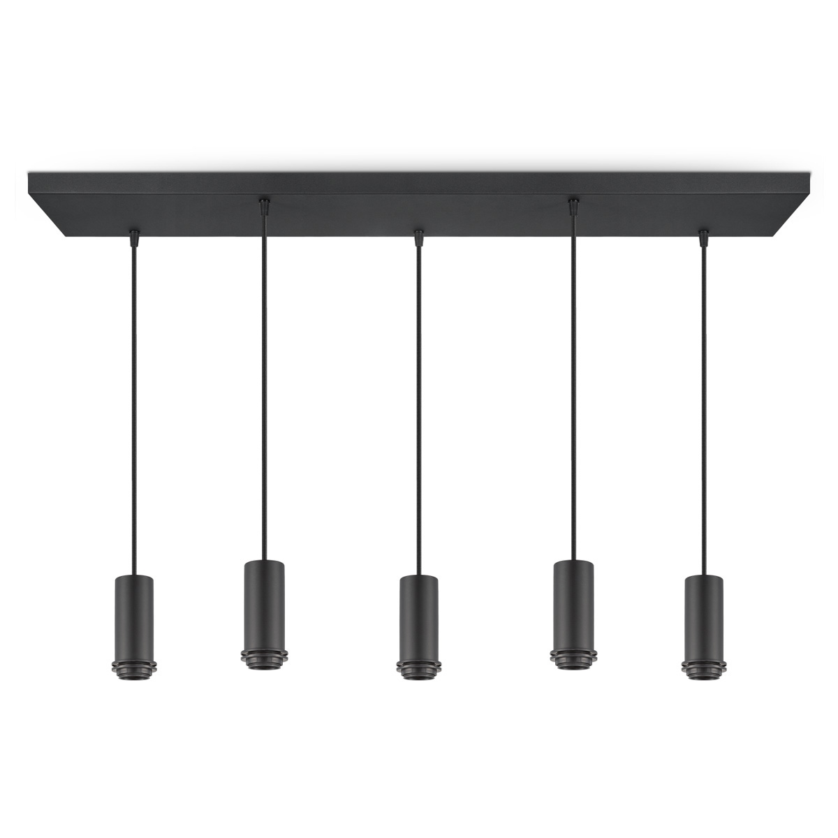 Pendant lamp 5L - sand black