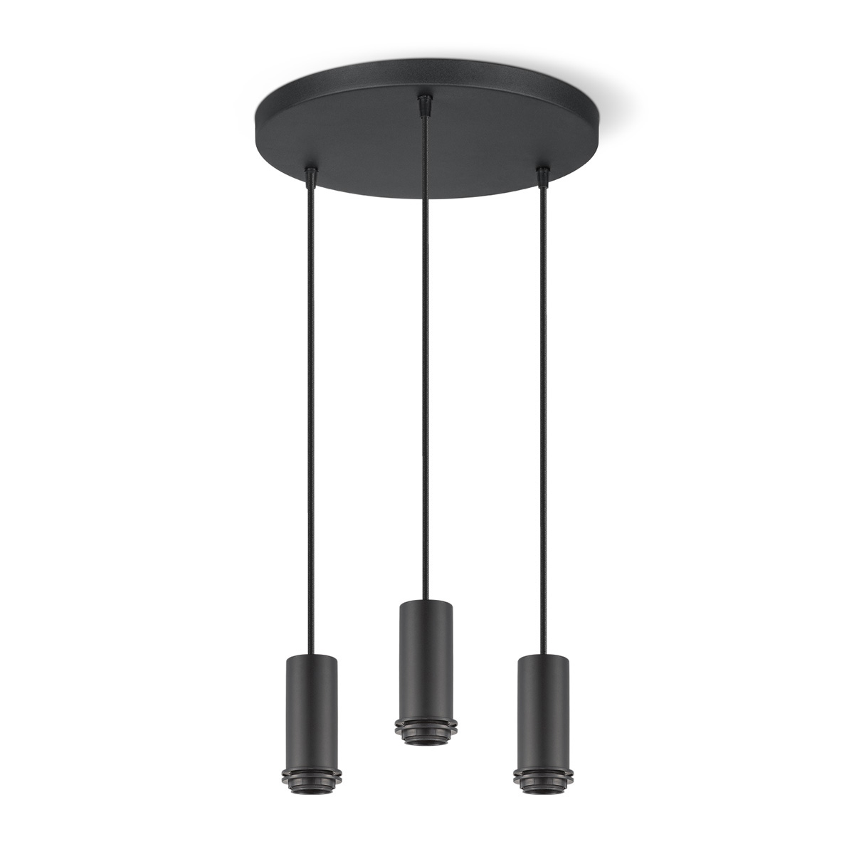 Pendant lamp 3L - sand black
