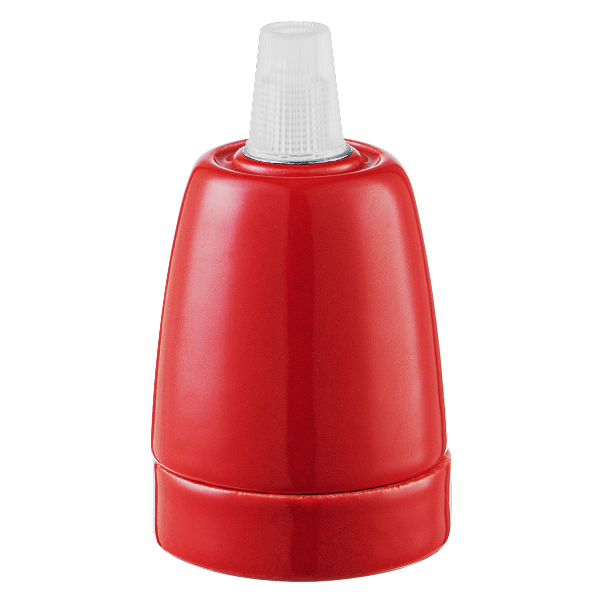 lamp holder porcelain - red