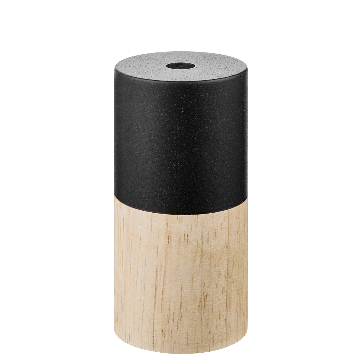 lamp holder plastic + wood - sand black + natural
