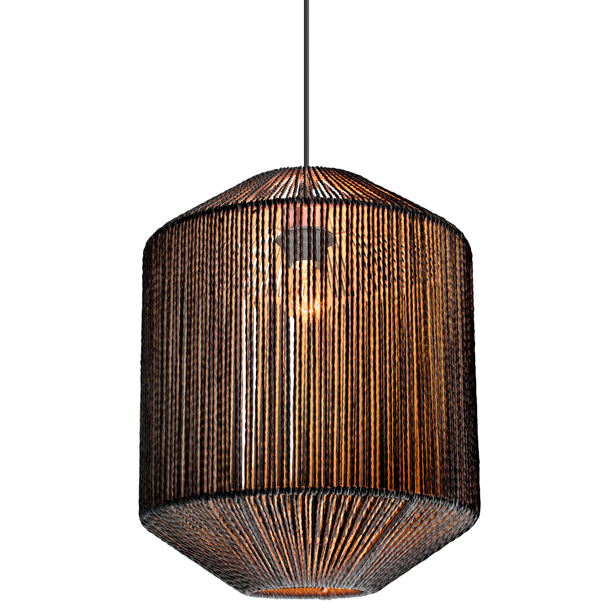 Lampshade - paper - black