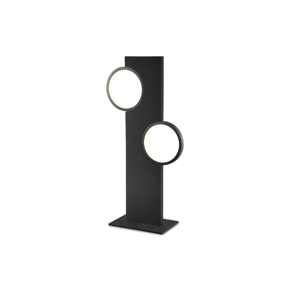 Tangla lighting - TLT7610-02BK - LED Table lamp metal in black - black halo -