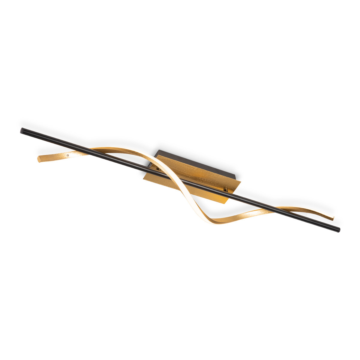 Tangla lighting - TLC7611-01BGB - LED Ceiling lamp - metal - sand black + brass - twist - large