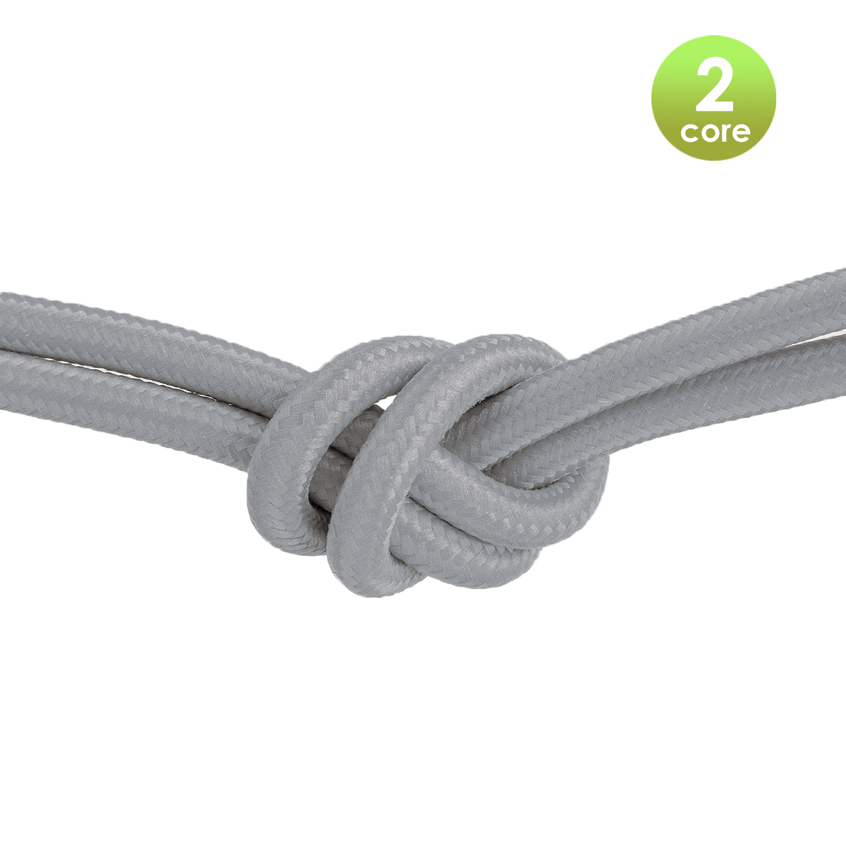 Tangla lighting - TLCB01004BW - Fabric cable 2 core - in ash grey