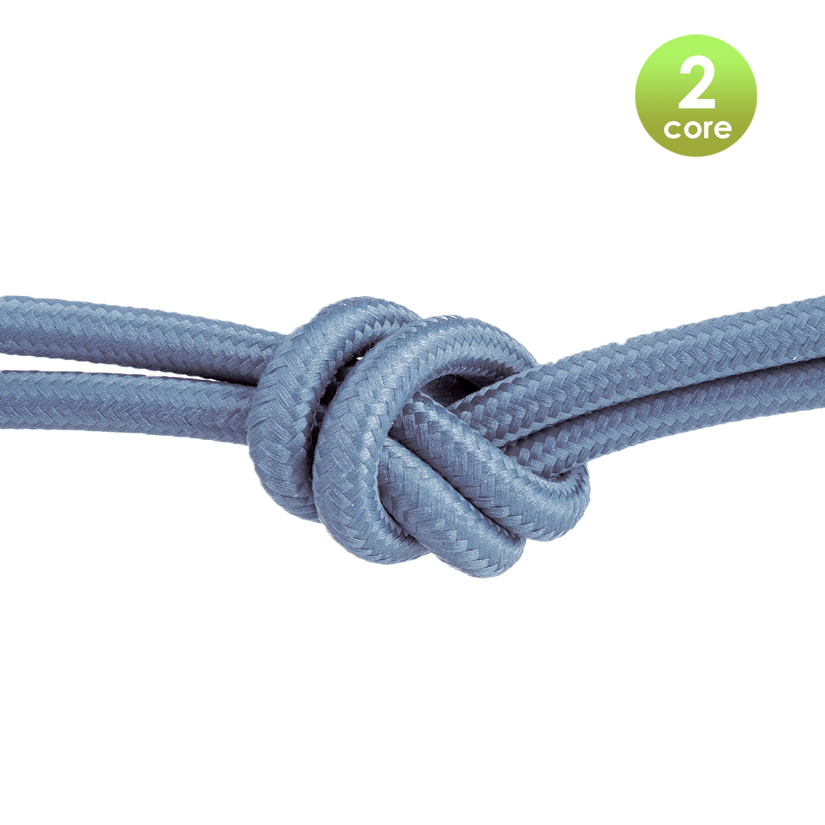 Tangla lighting - TLCB01002BL - Fabric cable 2 core - in blue green