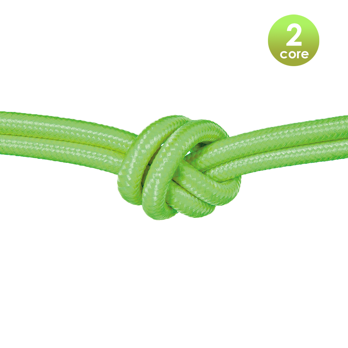 Tangla lighting - TLCB01009GN - Fabric cable 2 core - in chartreuse green