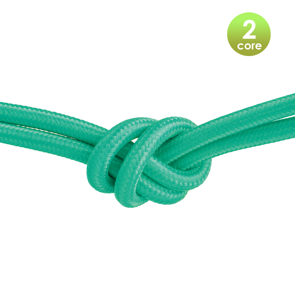 Tangla lighting - TLCB01004GN - Fabric cable 2 core - in forst green