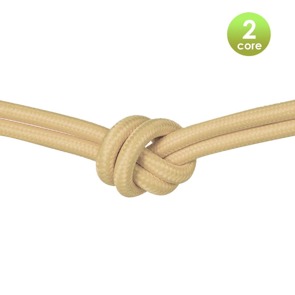 Tangla lighting - TLCB01008KH - Fabric cable 2 core - in green khaki