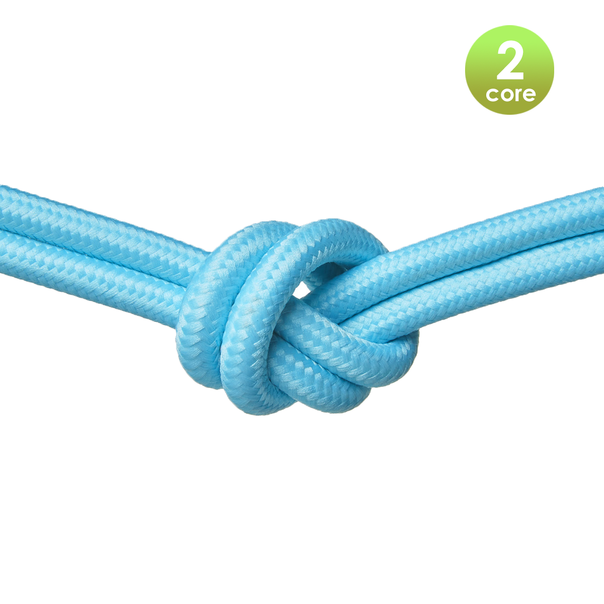 Tangla lighting - TLCB01007BL - Fabric cable 2 core - in heavenly blue