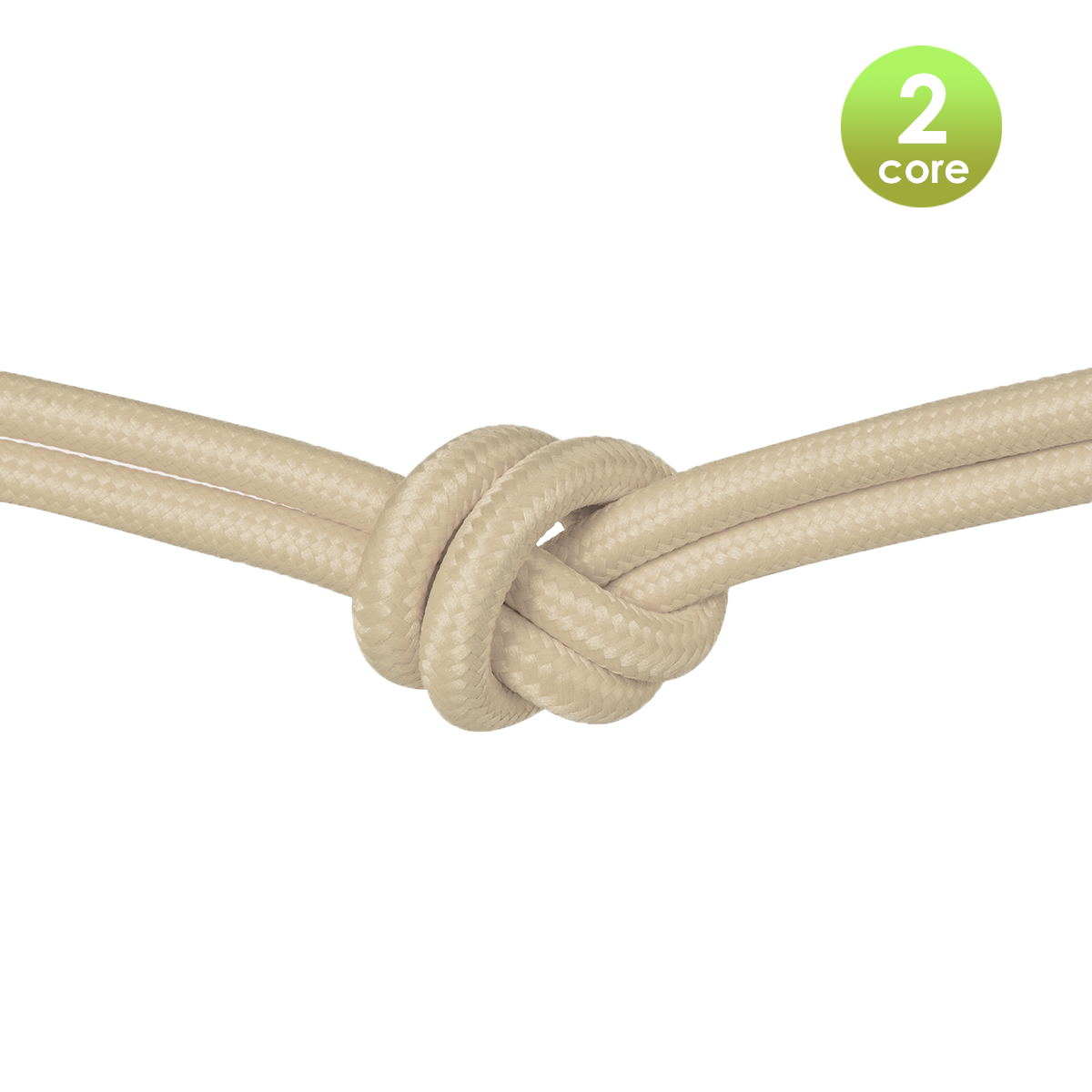 Tangla lighting - TLCB01007KH - Fabric cable 2 core - in khaki
