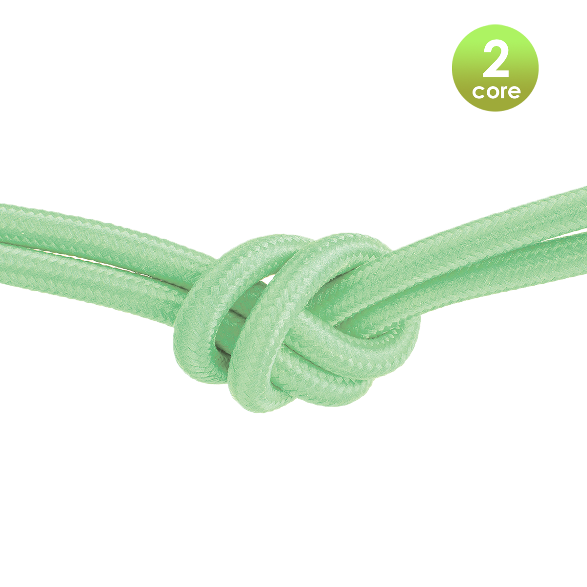 Tangla lighting - TLCB01002GN - Fabric cable 2 core - in light green
