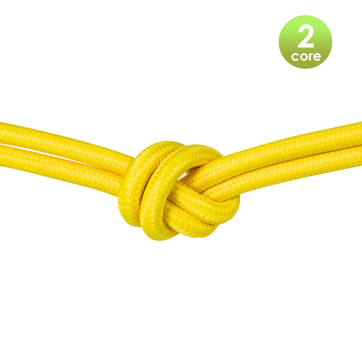 Tangla lighting - TLCB01002YL - Fabric cable 2 core - in maize yellow