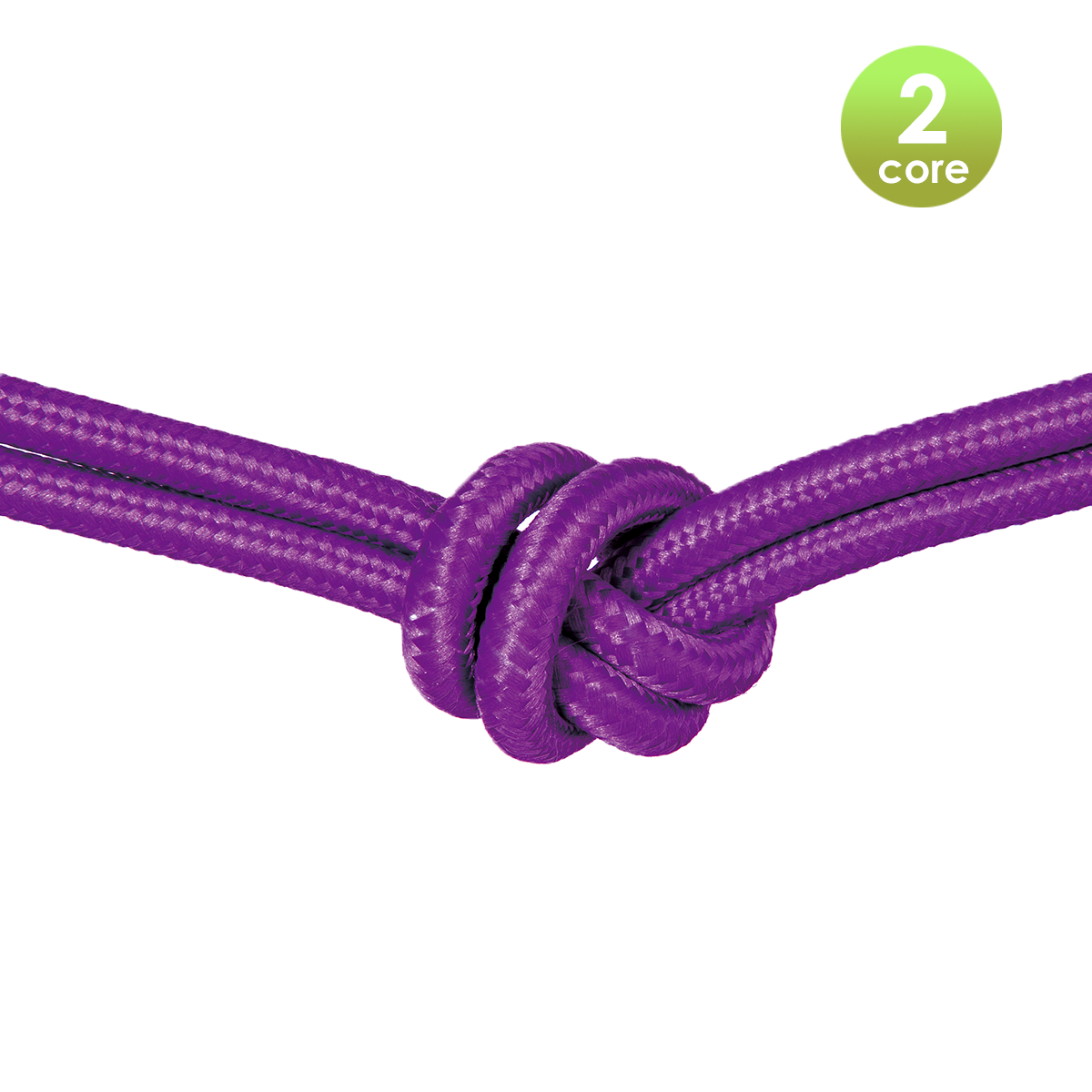 Tangla lighting - TLCB01003PP - Fabric cable 2 core - in medium purple