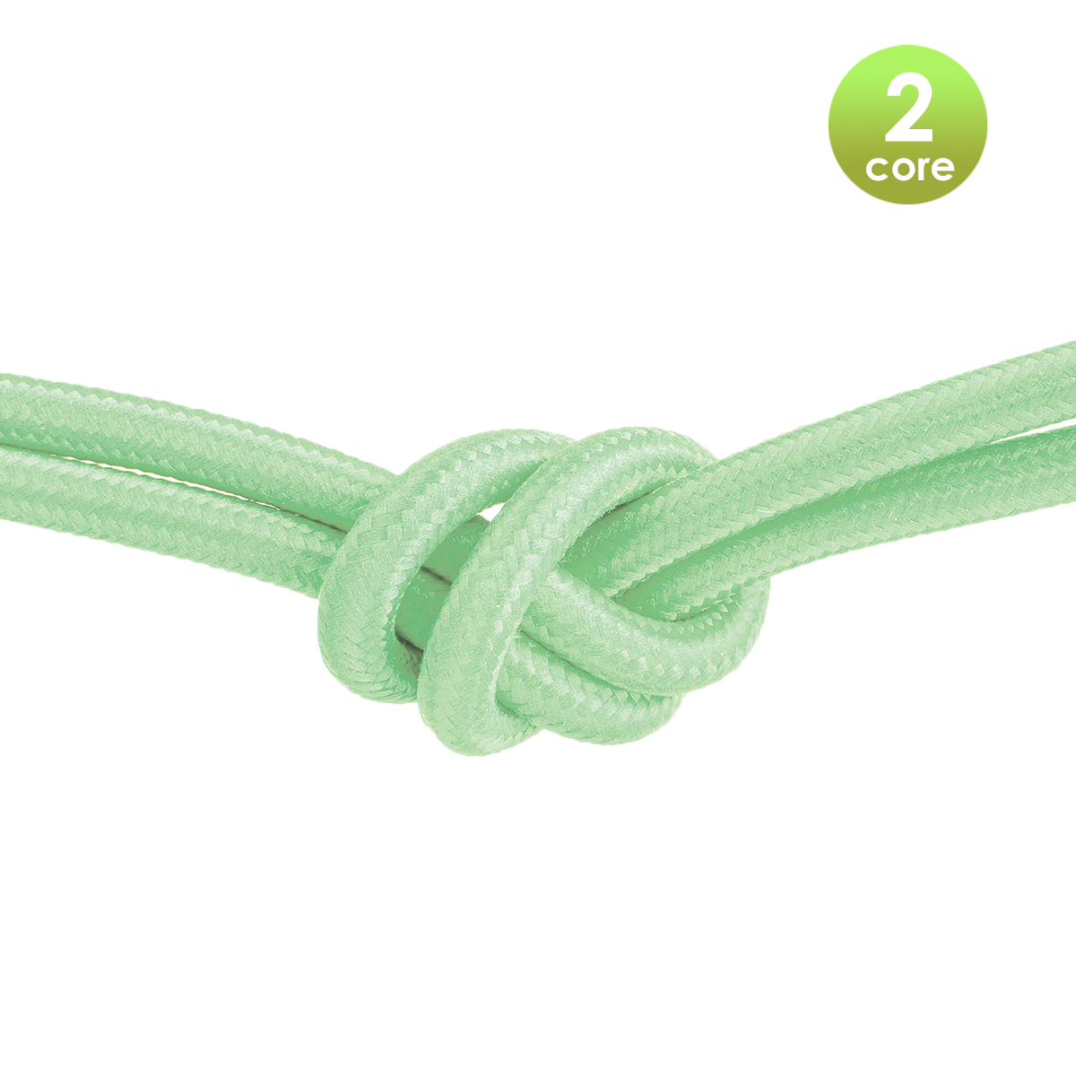 Tangla lighting - TLCB01007GN - Fabric cable 2 core - in mint green