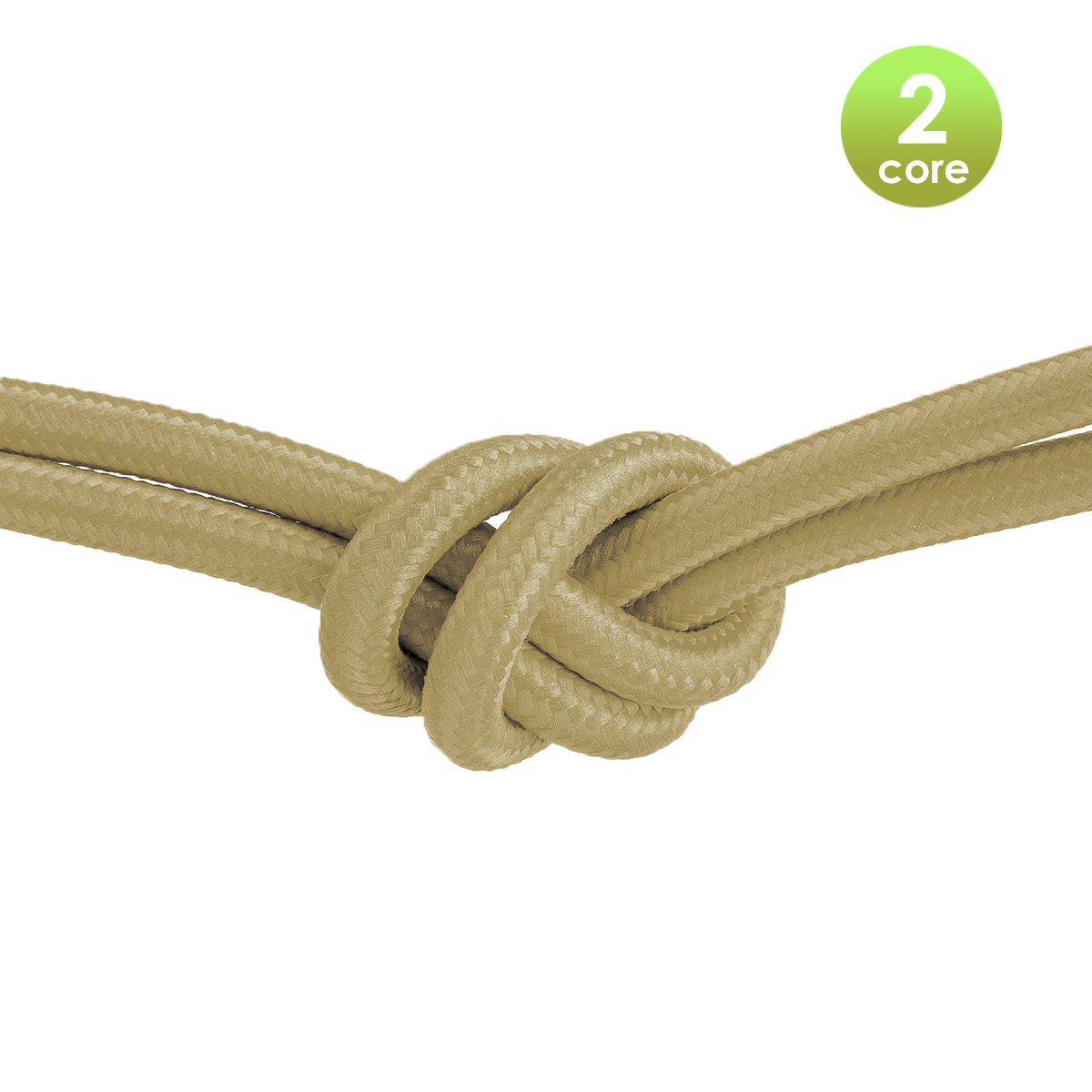 Tangla lighting - TLCB01004KH - Fabric cable 2 core - in night green khaki