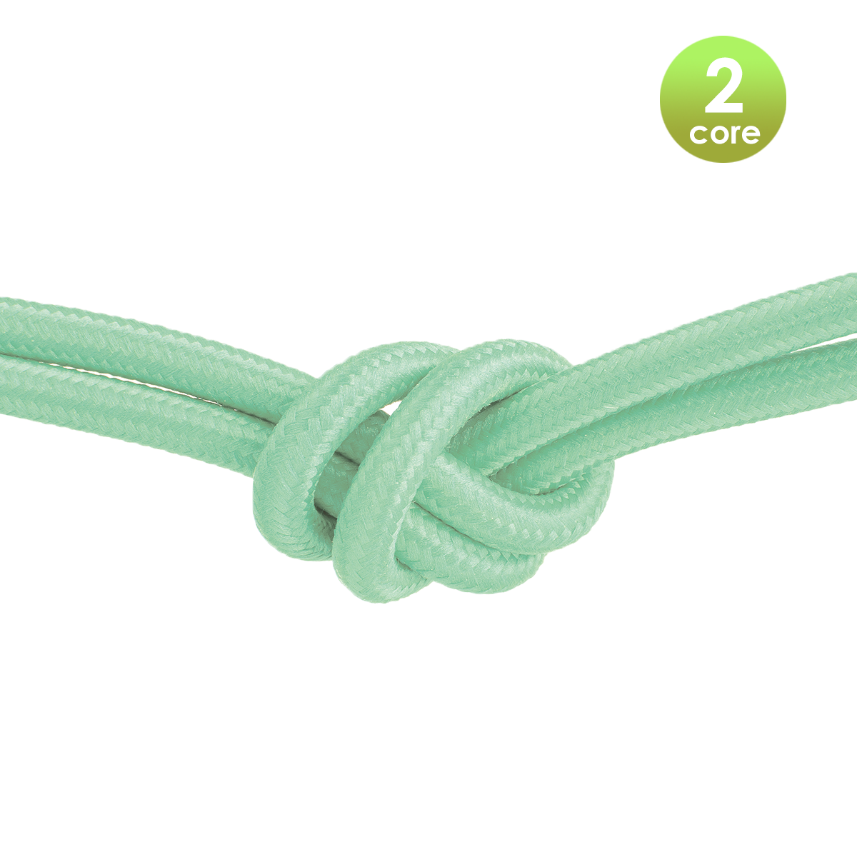 Tangla lighting - TLCB01001GN - Fabric cable 2 core - in pale green