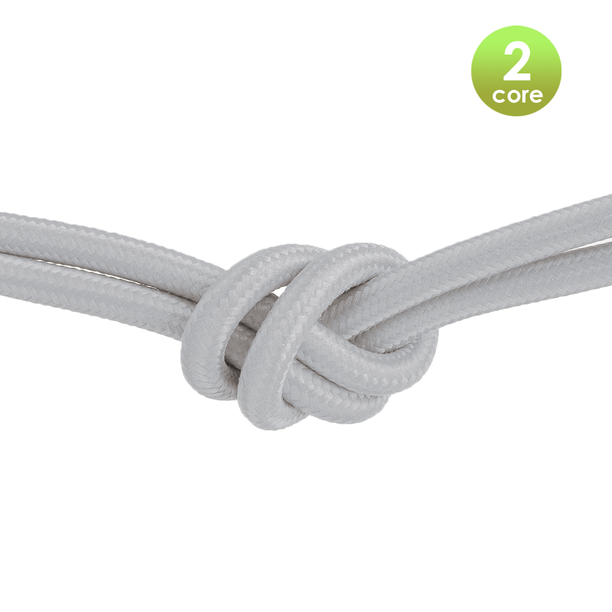 Tangla lighting - TLCB01002BW - Fabric cable 2 core - in pale grey