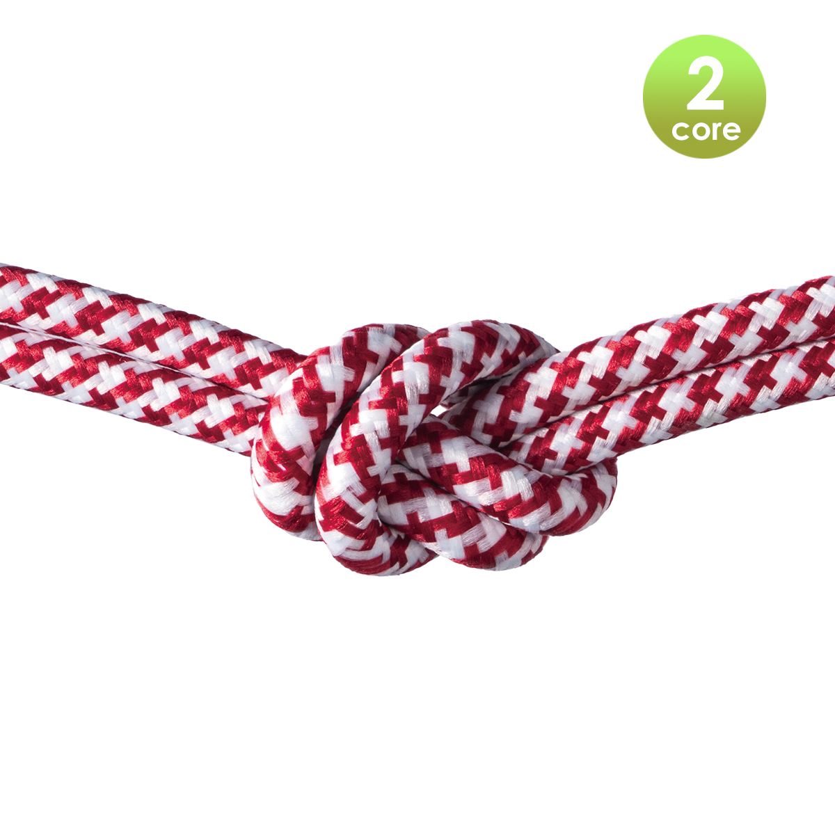 Tangla lighting - TLCB03001E - Fabric cable 2 core - in red and white - star small