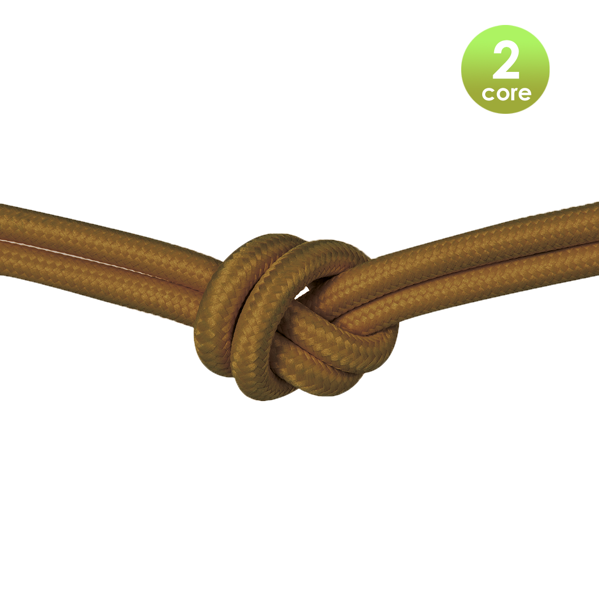 Tangla lighting - TLCB01006YL - Fabric cable 2 core - in rust red