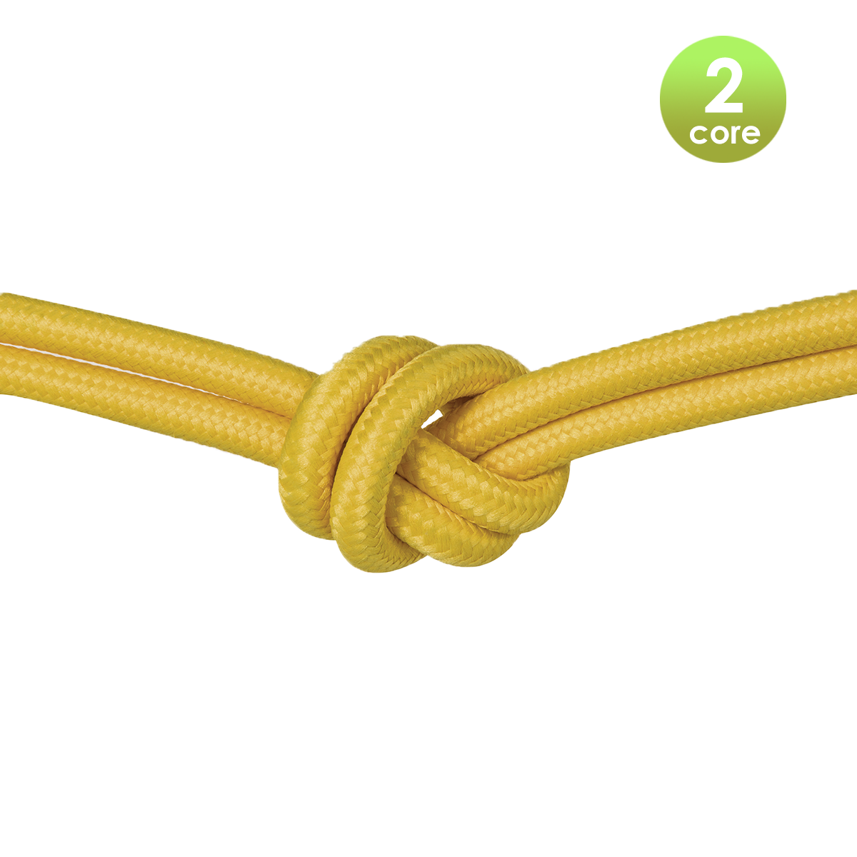 Tangla lighting - TLCB01003YL - Fabric cable 2 core - in sunglow