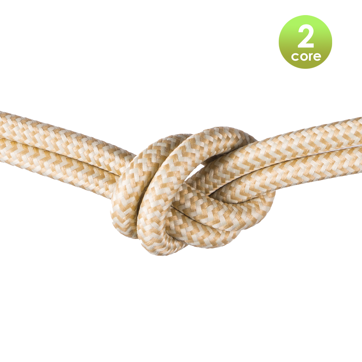 Tangla lighting - TLCB03001B - Fabric cable 2 core - in tea green