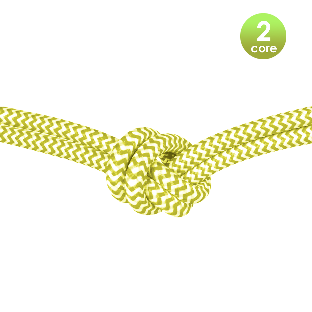 Tangla lighting - TLCB03012A - Fabric cable 2 core - in yellow and white