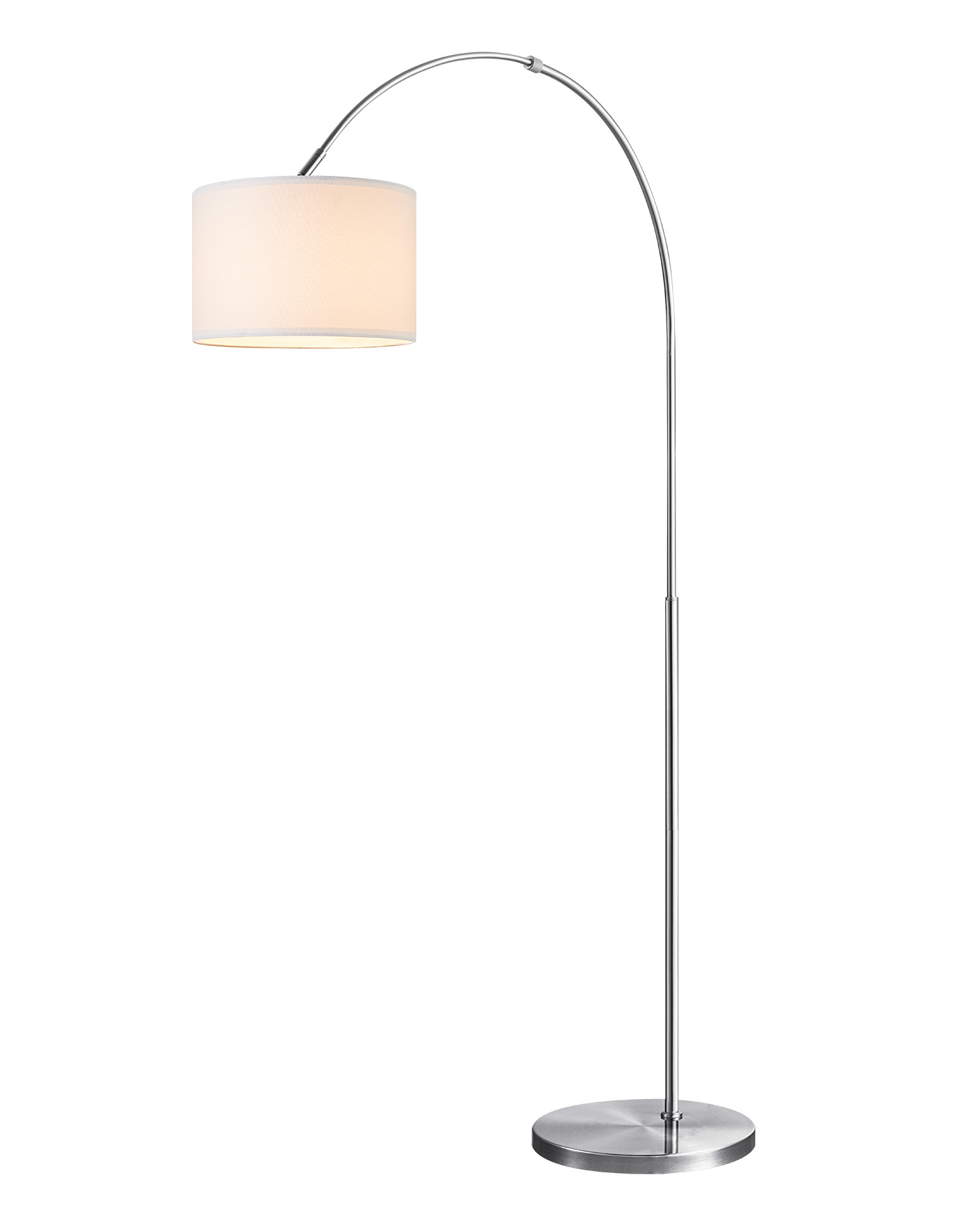 Tangla lighting - TLF7396-01WT - LED Floor lamp 1 Light - metal + canva - mat satin - fischer - E27