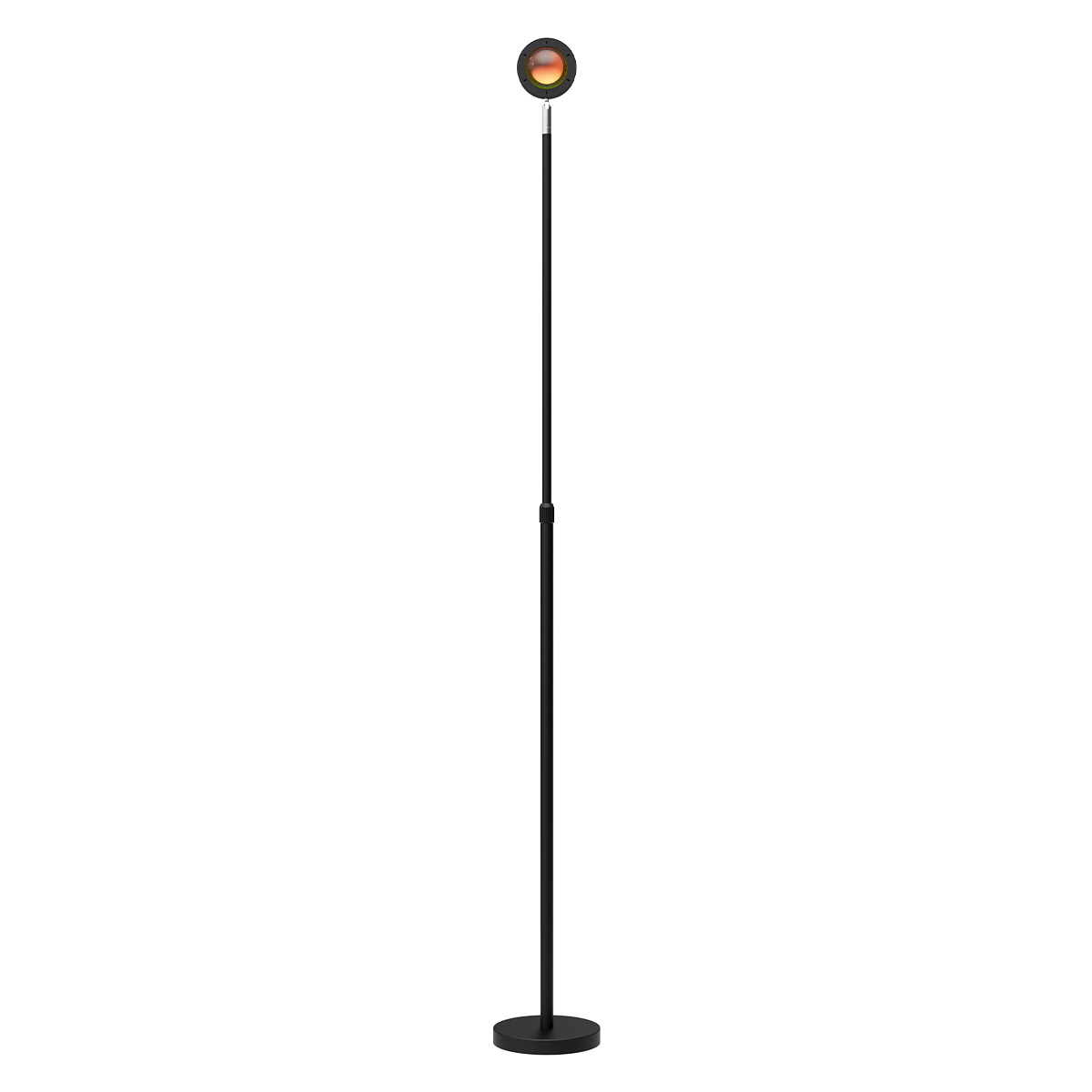Tangla lighting - TLF7202-01C - LED Floor lamp 1 Light - metal + glass - sand black - adjustable aura