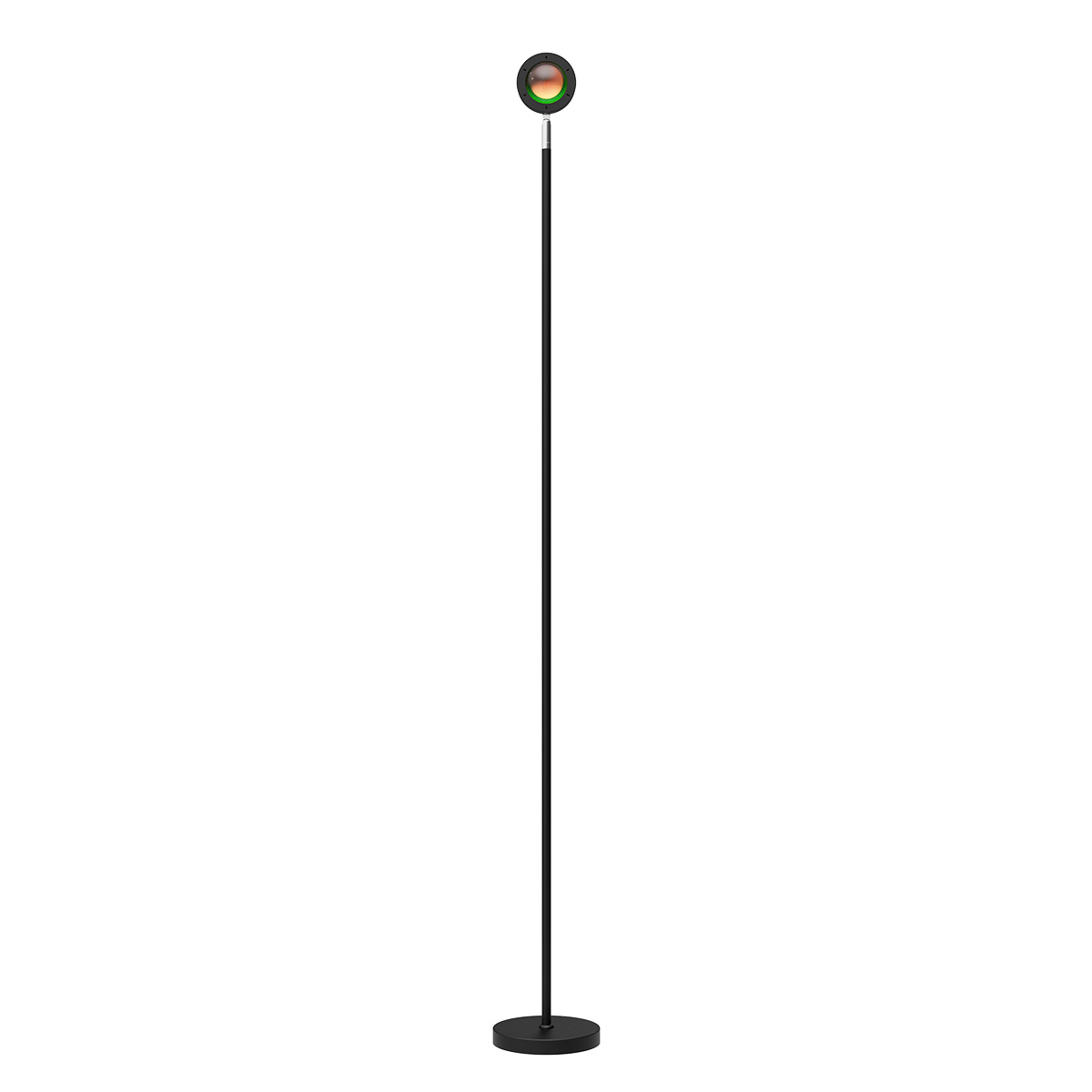 Tangla lighting - TLF7202-01B - LED Floor lamp 1 Light - metal + glass - sand black - large aura