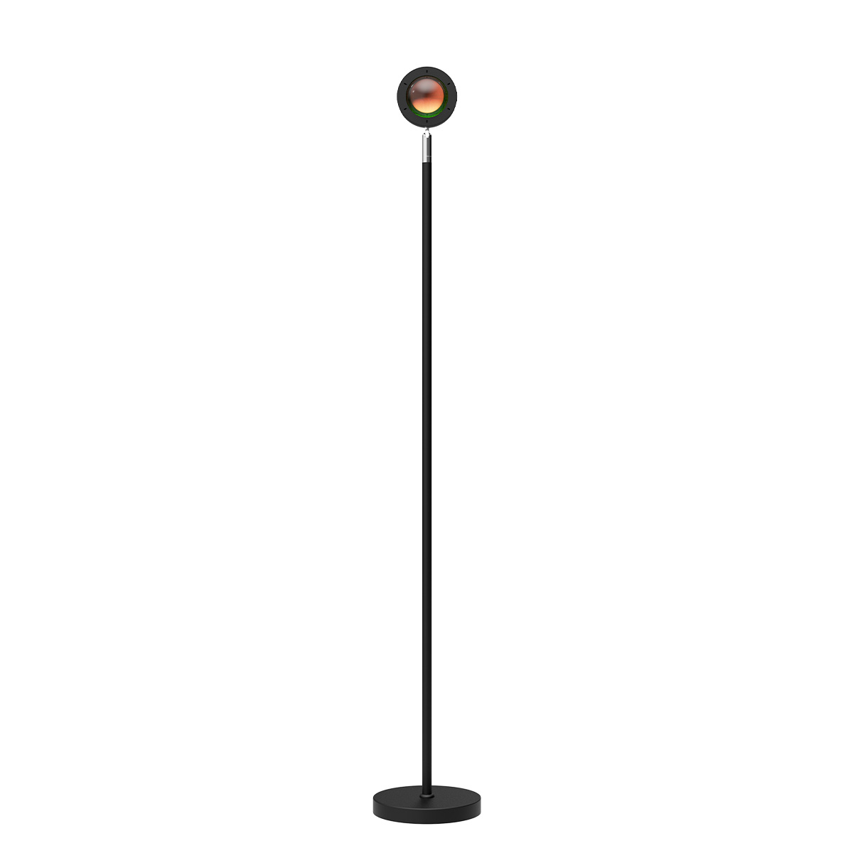 Tangla lighting - TLF7202-01A - LED Floor lamp 1 Light - metal + glass - sand black - medium aura