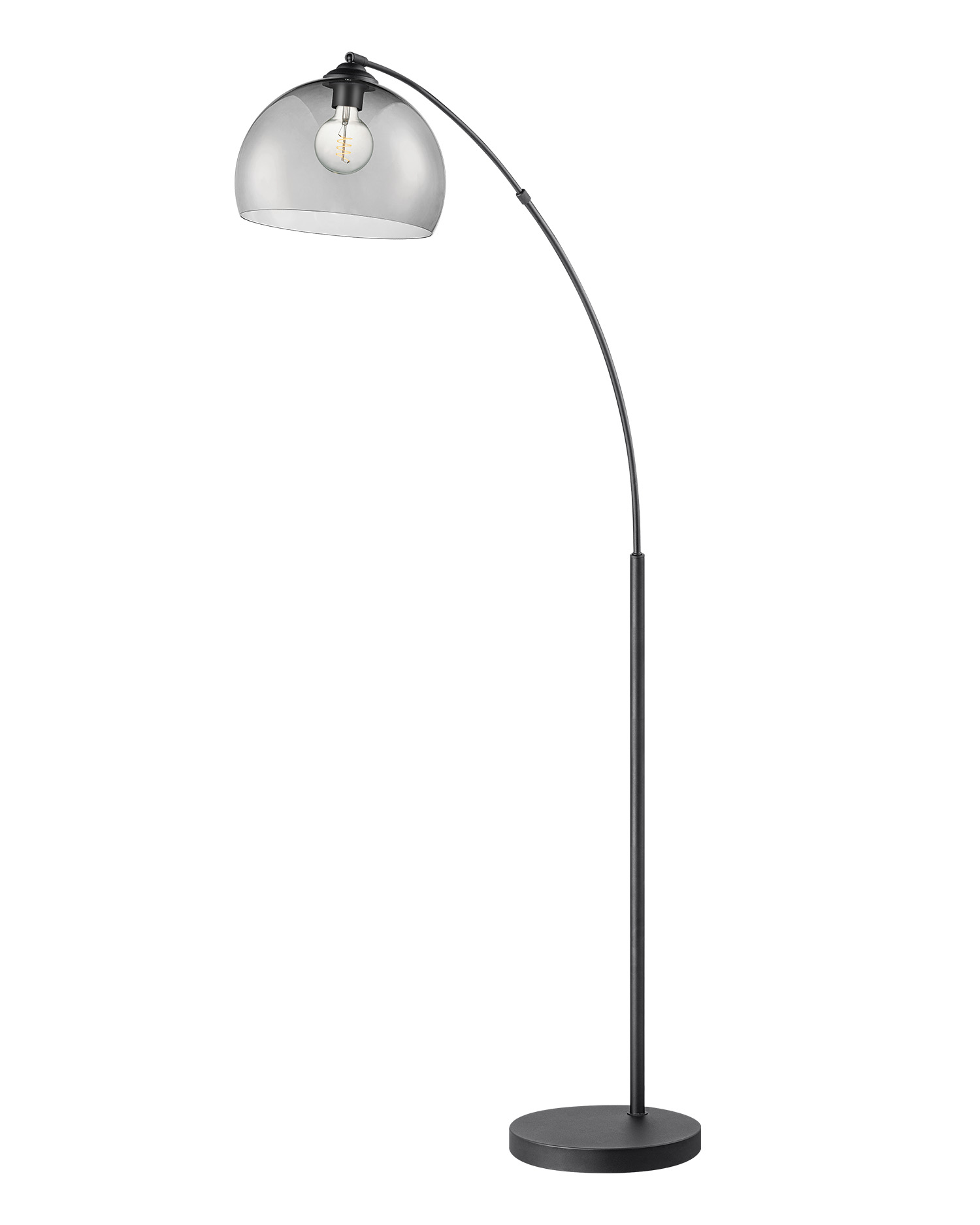 Tangla lighting - TLF7402-01SM - LED Floor lamp 1 Light - metal + plastic - sand black - fischer - large - E27