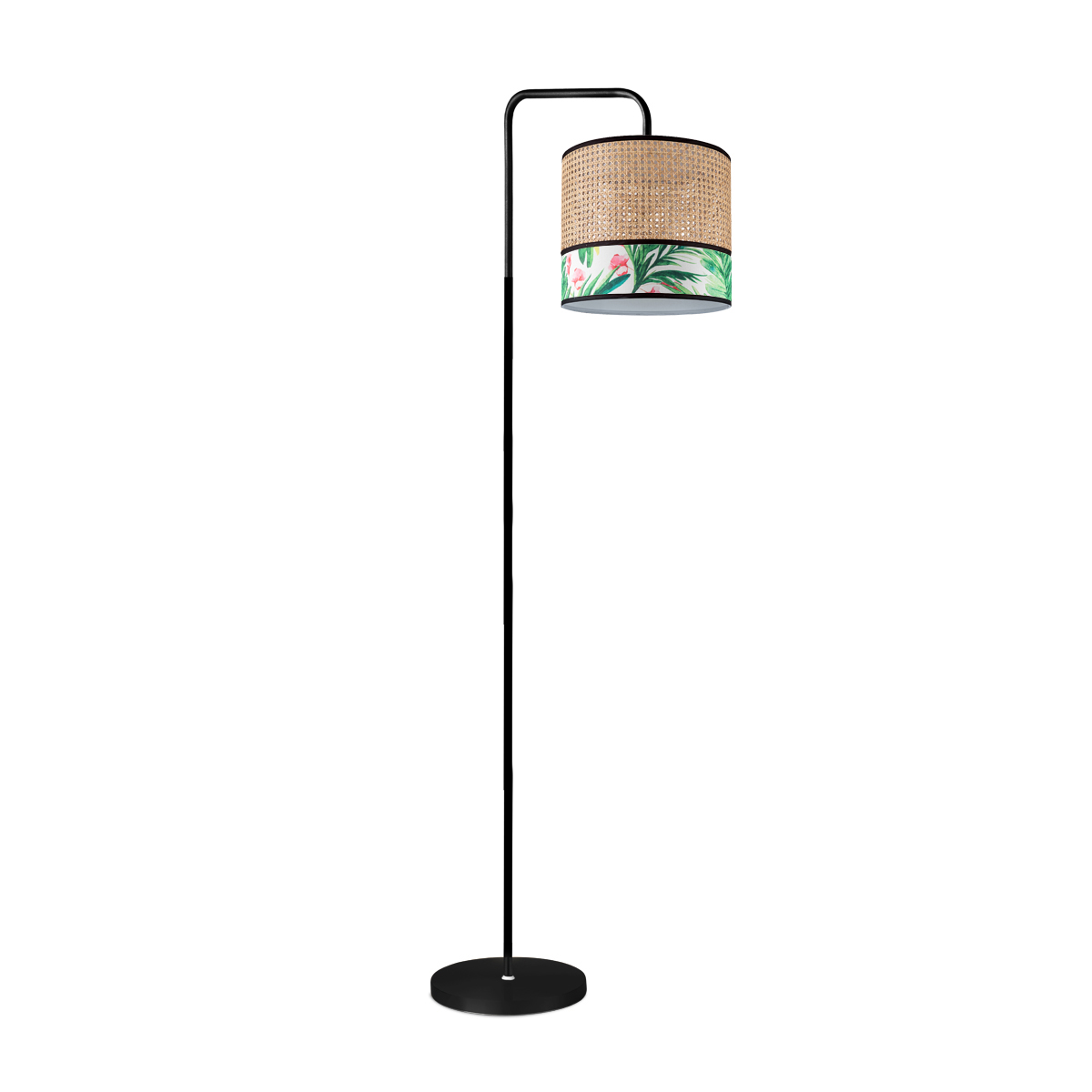 Tangla lighting - TLF7011-30B - LED Floor lamp 1 Light - metal + rattan + TC fabric - spring - sieben grass - E27