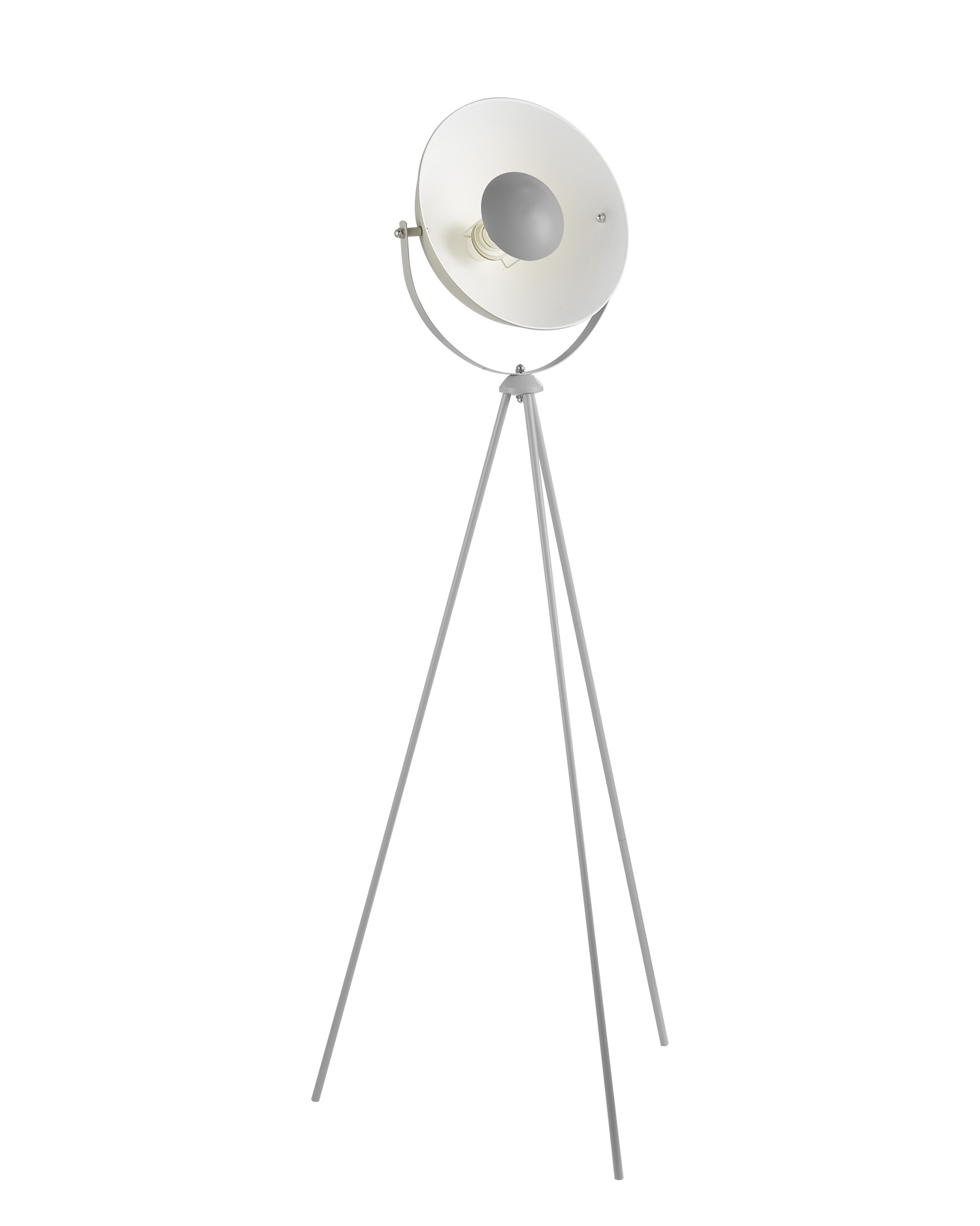 Tangla lighting - TLF7400-01GY - LED Floor lamp 1 Light - metal - grey - curve - tripod - E27