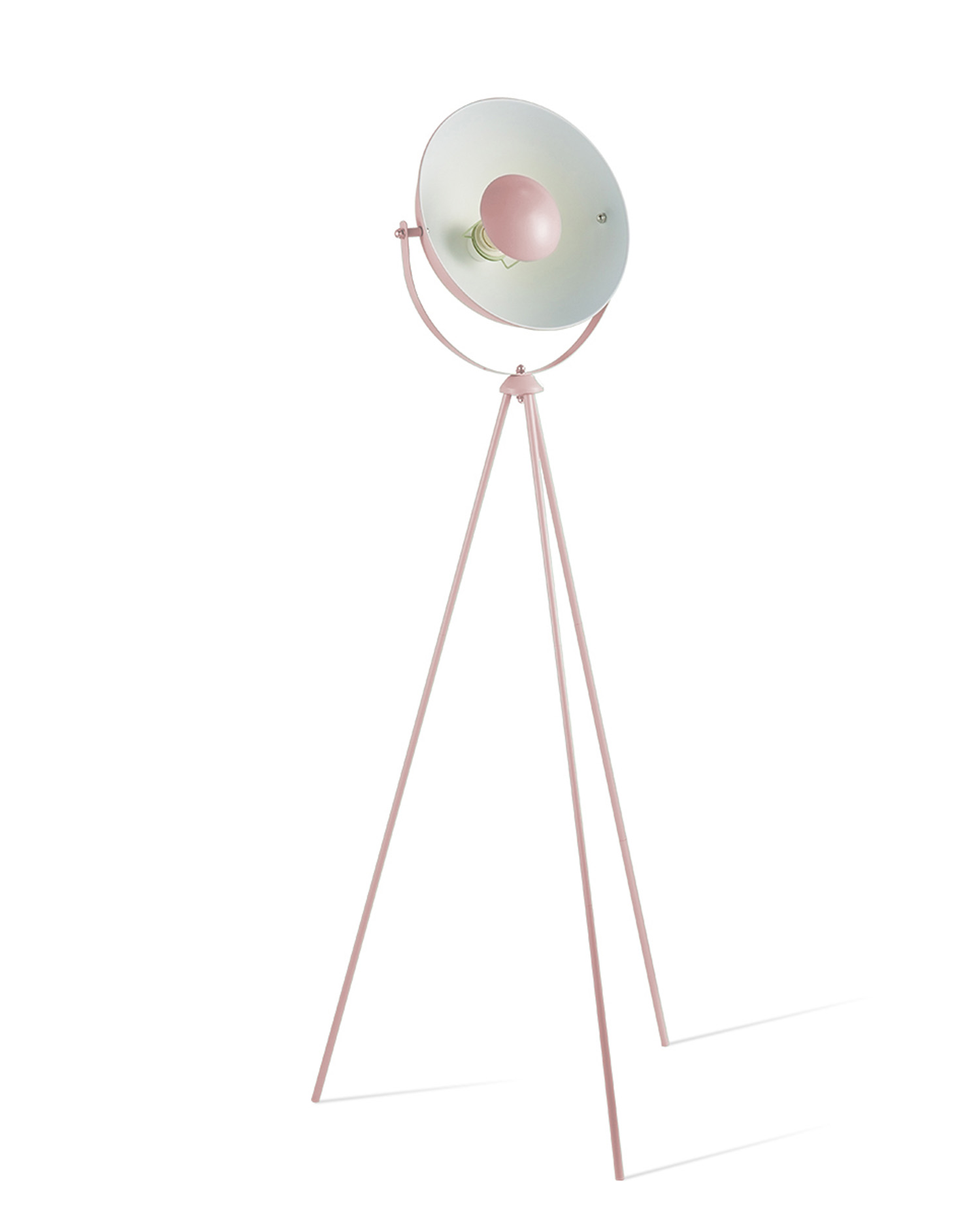 Tangla lighting - TLF7400-01PK - LED Floor lamp 1 Light - metal - pink - curve - tripod - E27