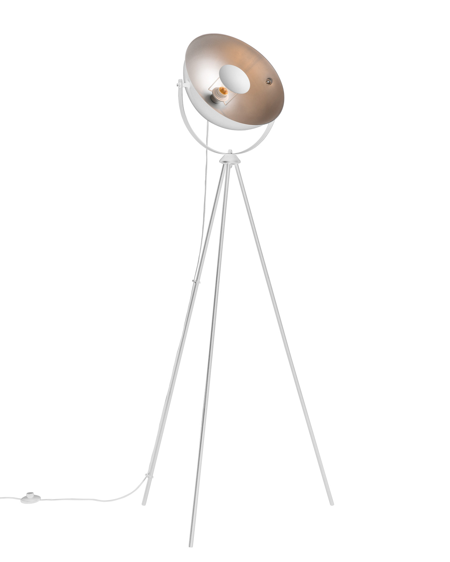 Tangla lighting - TLF7400-01SW - LED Floor lamp 1 Light - metal - sand white - curve - tripod - E27