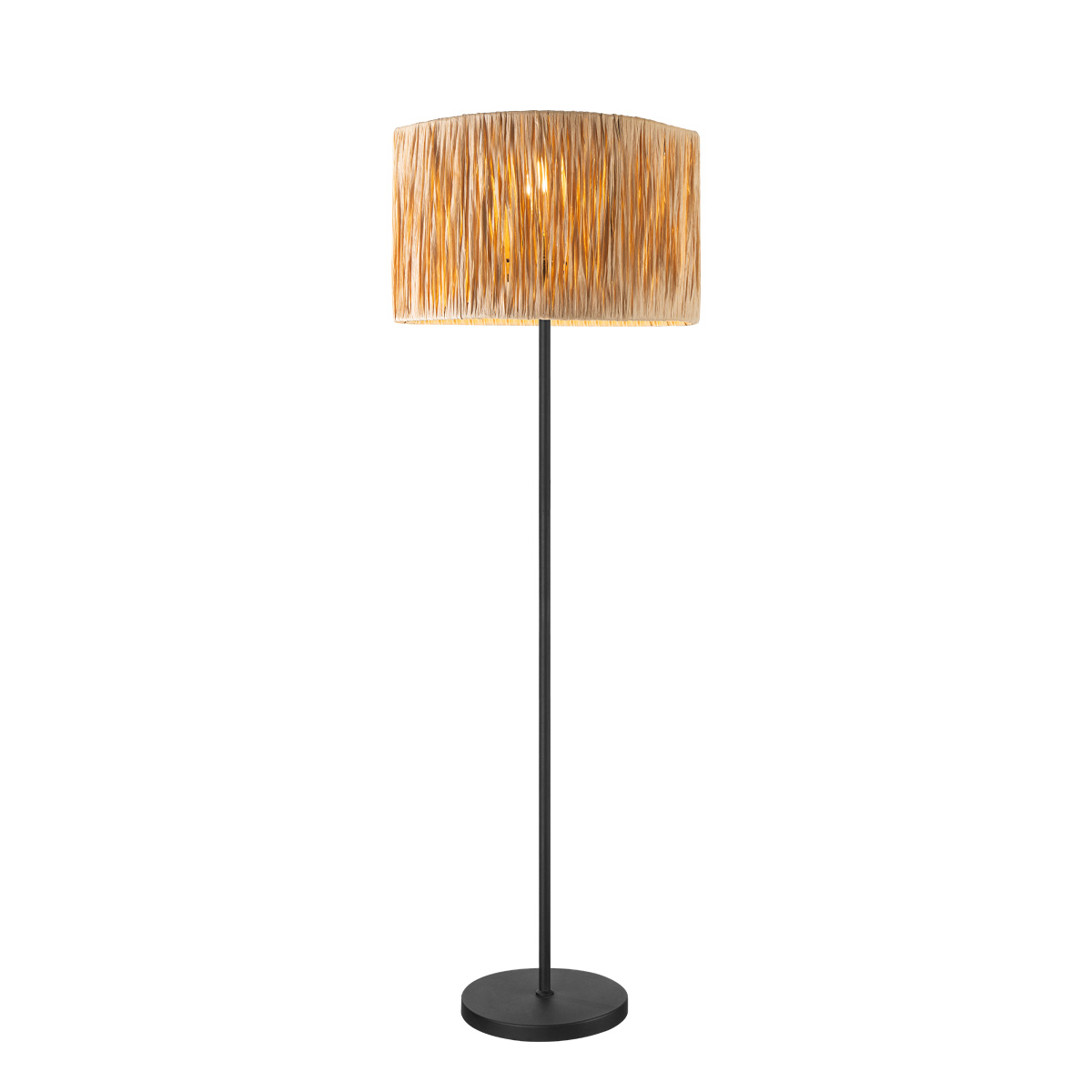 Tangla lighting - TLF7440-01NB - LED Floor lamp 1 Light - sea grass - sand black + natural - standard - E27