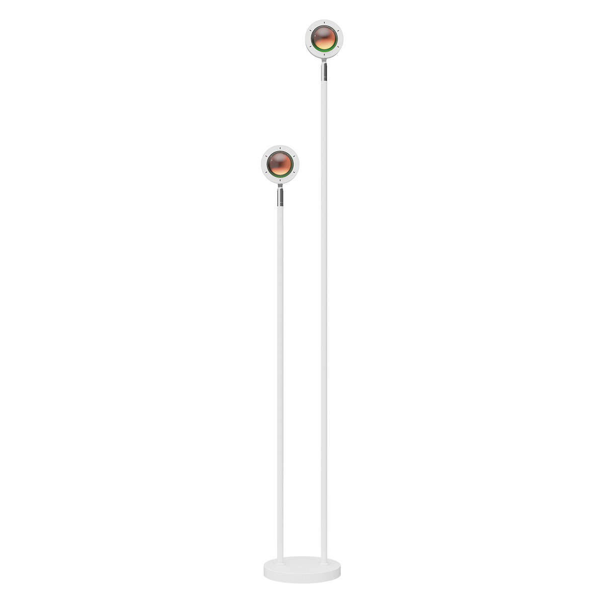 Tangla lighting - TLF7202-02WA - LED Floor lamp 2 Lights - metal + glass - sand white - standard aura