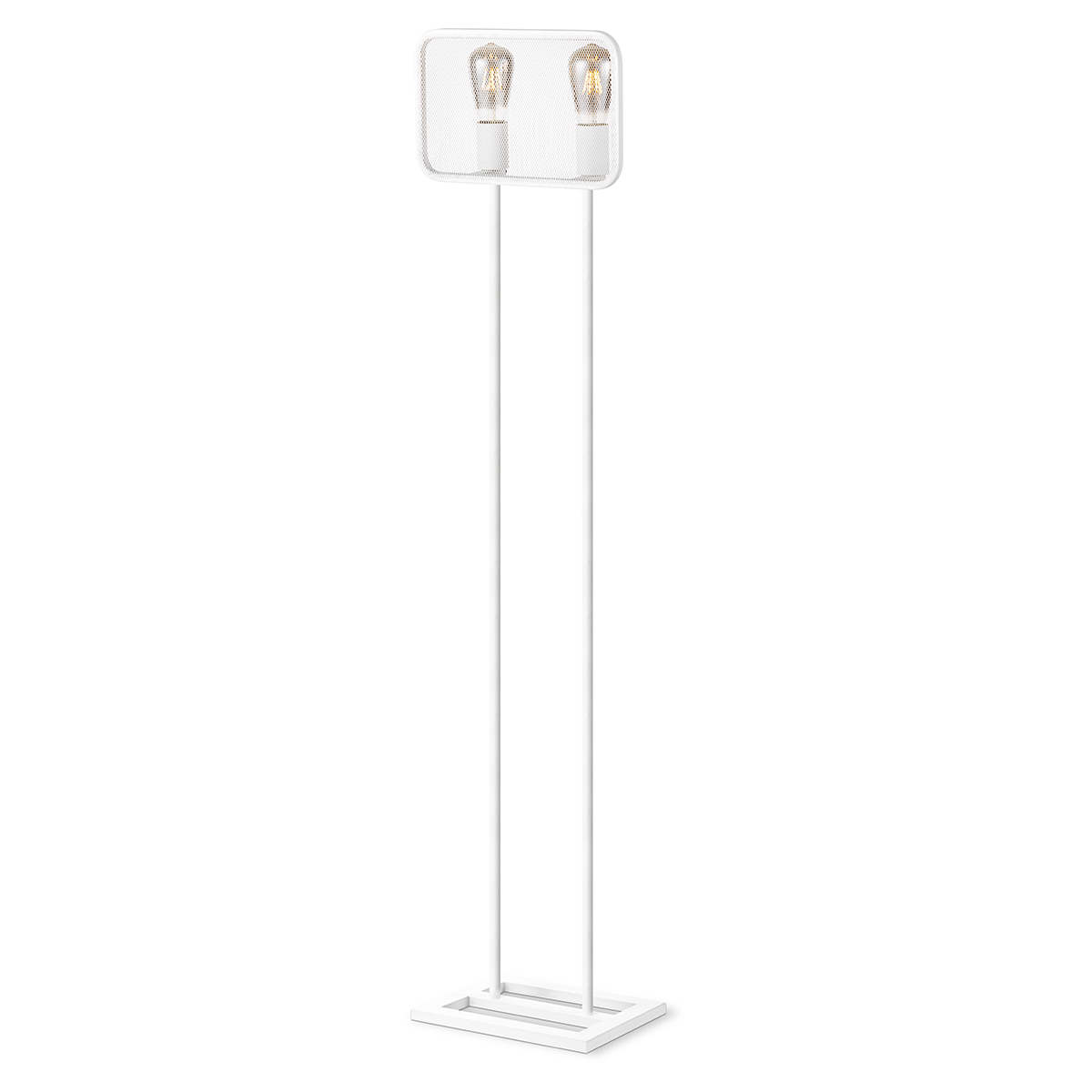 Tangla lighting - TLF2004-02SW - LED Floor lamp 2 Lights - metal - sand white - double mesh - E27