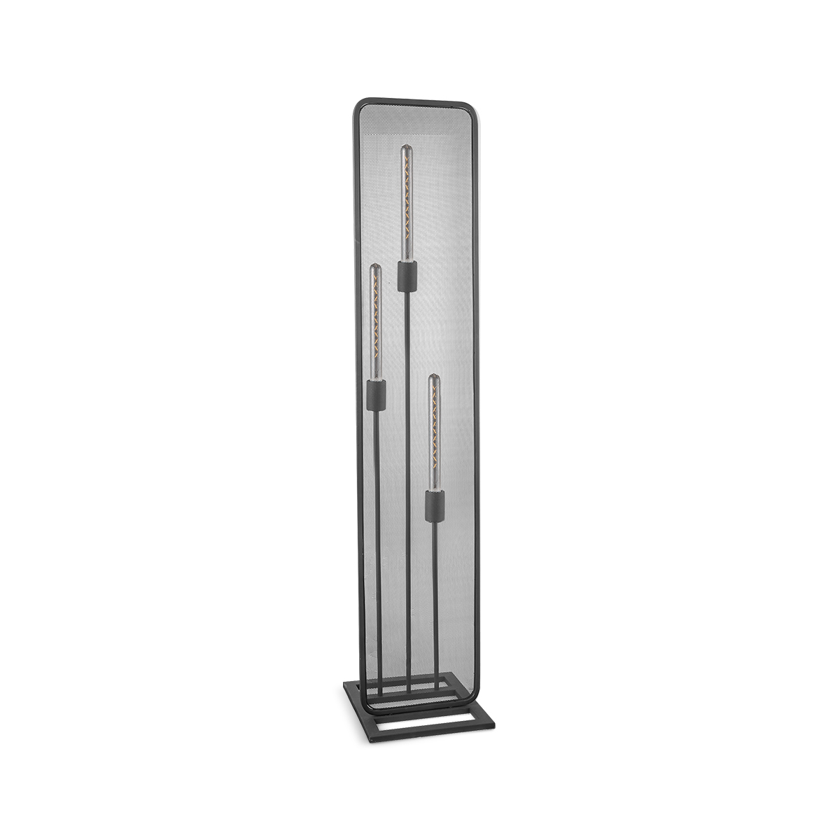 Tangla lighting - TLF2034-03SB - LED Floor lamp 3 Lights - metal - sand black - screens - E27