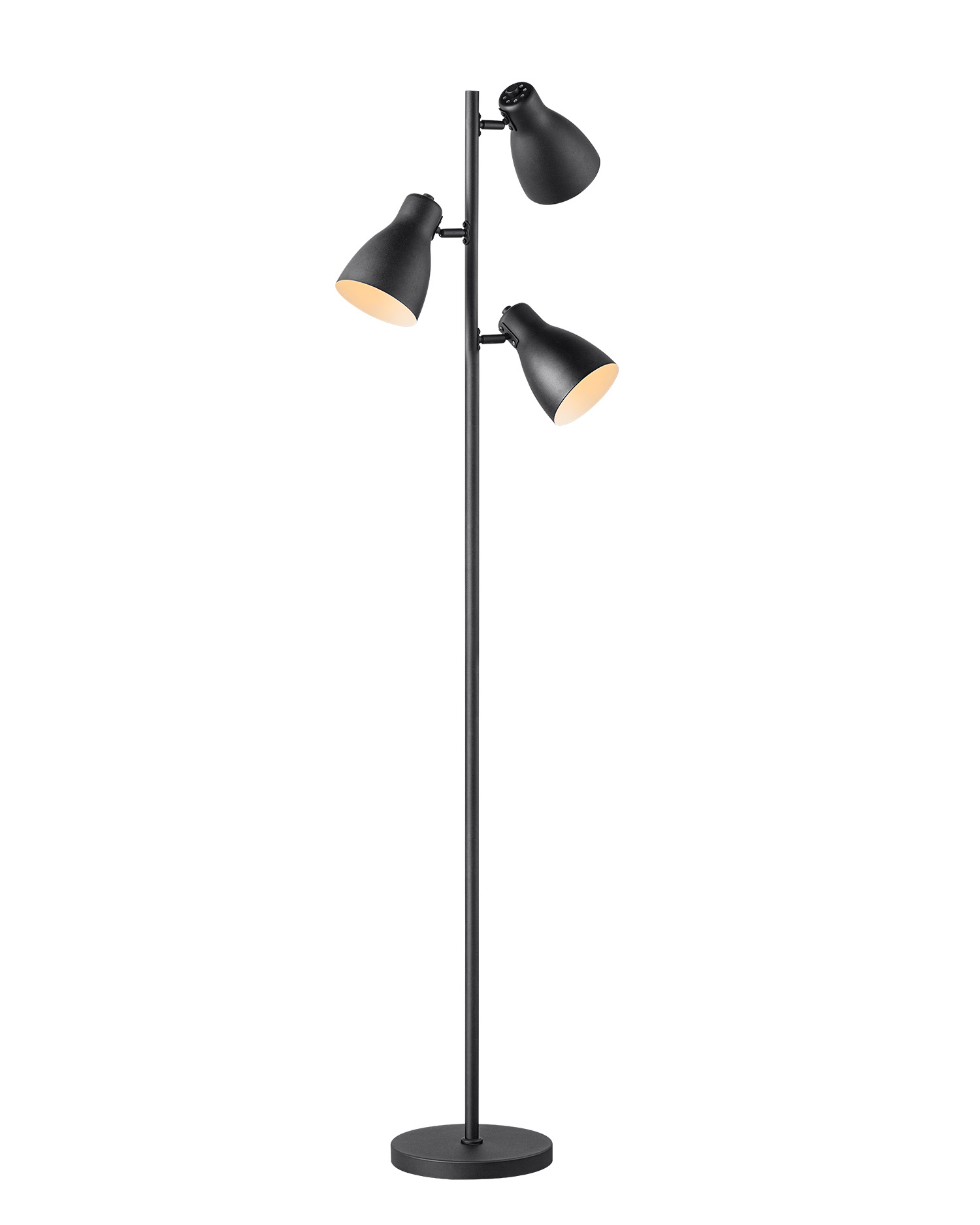 Tangla lighting - TLF7403-03SB - LED Floor lamp 3 Lights - metal - sand black - versatile - E27