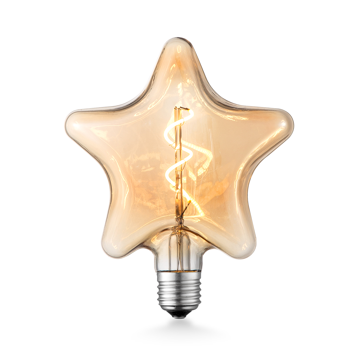 Tangla lighting - TLB-8078-04AM - LED Light Bulb Single Spiral filament - special 4W amber - dimmable - E27