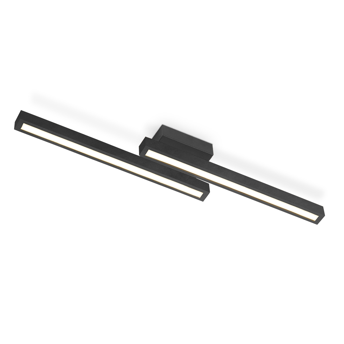 Tangla lighting - TLW7607-02SB - LED Ceiling lamp - metal - black block - black